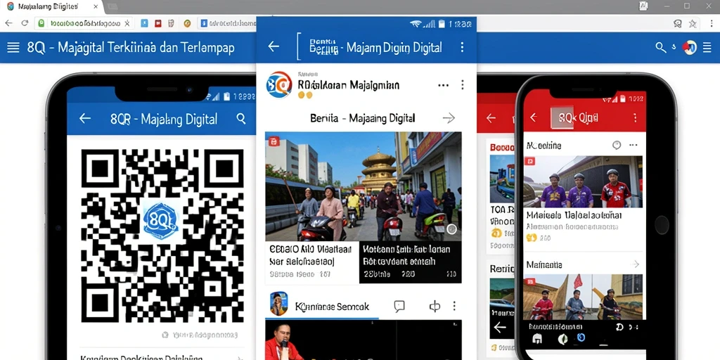 Antarmuka aplikasi 8QR yang menarik dan mudah digunakan.