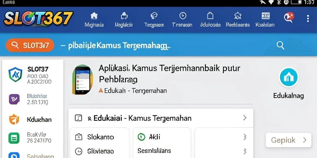 Tampilan antarmuka SLOT367 yang intuitif dan ramah pengguna.