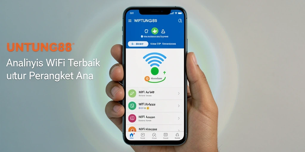 Antarmuka UNTUNG88 yang menampilkan pemindai jaringan WiFi secara real-time.